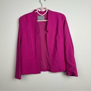 Classiques Entier Fuchsia with Shoulder Pads Blazer Size medium